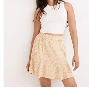Madewell Pull-On Swing Mini Skirt Piccola Floral Size XXS
